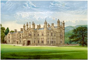 Glanusk Park, Brecknockshire, Wales, Heimat von Baronet Bailey, ca. 1880 von Unbekannt