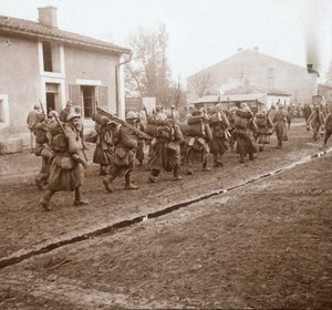 Auf dem Weg nach Verdun, Nordfrankreich, ca. 1914-1918