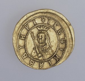 Goldmünze der Regentin Sophia Aleksejewna, zwischen 1682 und 1687 von Unbekannt