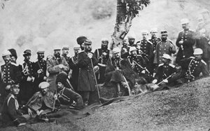 Großherzog Michael Nikolajewitsch von Russland auf einer Expedition, um 1880