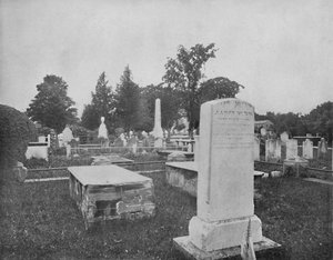 Gräber von Jonathan Edwards und Aaron Burr, Princeton, New Jersey, um 1897 von Unbekannt