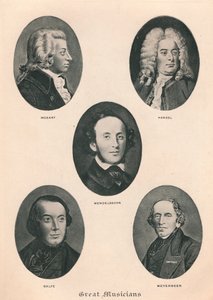 Große Musiker - Platte IV., 1895 von Unbekannt