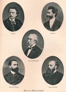 Große Musiker - Platte IX., 1895 von Unbekannt