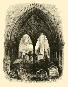 Großes Portal, Crowland Abbey, 1890 von Unbekannt