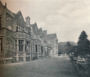 Grizedale Hall, Lancashire: Die Südfront und Terrasse, um 1911 von Unbekannt
