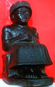 Gudea, Herrscher des Stadtstaates Lagash im südlichen Babylon, neusumerisch, 22. Jahrhundert v. Chr. von Unbekannt
