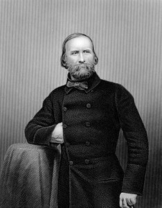 Giuseppe Garibaldi, italienischer Patriot, 1860 von Unbekannt