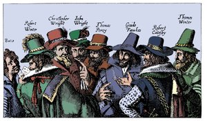 Guy Fawkes und die Schießpulver-Verschwörer, 1605