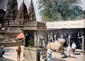 Gyan Bapi Brunnen des Wissens, Varanasi, Indien, ca. 1890