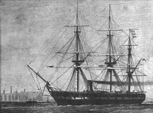 H.M.S. Challenger, beauftragt für ihre... Kreuzfahrt zur Tiefsee-Erkundung, 1872, 1901 von Unbekannt