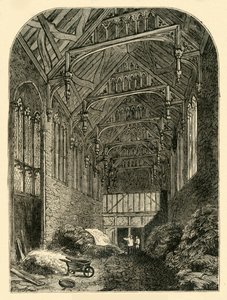 Halle des Eltham Palace im Jahr 1835, um 1878