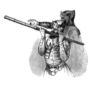 Handkanone oder Baton a feu, 15. Jahrhundert, 1870 von Unbekannt