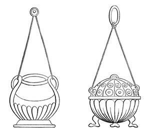 Hängelampen, 9. Jahrhundert, 1870 von Unbekannt