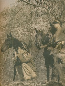Wieder glücklich mit Reittieren, 1943-44 von Unbekannt
