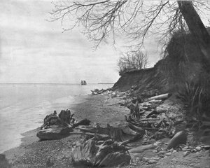 Auf dem Weg zum Ufer, Lake Michigan, USA, um 1900 von Unbekannt