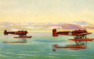Heinkel HE 5 Wasserflugzeuge bei der Suche nach Umberto Nobile, Nordpol, 1928, 1932 von Unbekannt