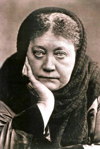 Helena Blavatsky, russische Autorin und Gründerin der Theosophie, 1889