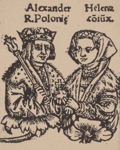 Helena Iwanowna von Moskau mit Alexander Jagiellon, 1519 von Unbekannt