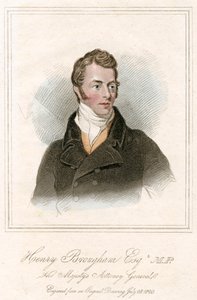 Henry Peter Brougham, 1. Baron Brougham und Vaux, schottischer Anwalt und Politiker, um 1820