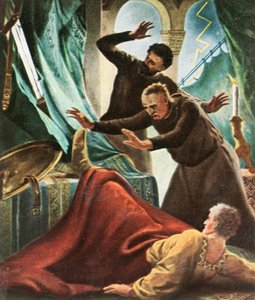 Heinrich V. wird vom Blitz getroffen im Kaiserhaus zu Goslar, 1936