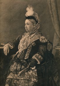 Ihre Majestät die Königin im Kleid, das bei der Jubiläumsfeier in der Westminster Abbey getragen wurde, 1887