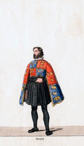Herold, Kostümentwurf für Shakespeares Stück, Heinrich VIII., 19. Jahrhundert