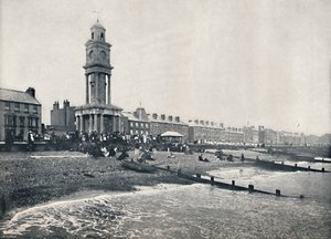 Herne Bay - Die Front, mit Uhrturm, 1895 von Unbekannt