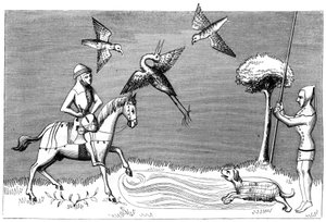 Reiherjagd, 14. Jahrhundert, 1849