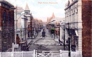 High Street, Fremantle, Australien, um 1900er Jahre von Unbekannt