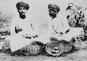 Hindu-Fruchtverkäufer, Indien, 20. Jahrhundert