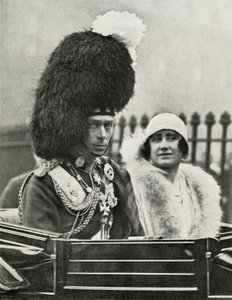 Seine Majestät in Highland-Kleidung bei der Ankunft an der St. Giles Kathedrale, Edinburgh, 1929, 1937