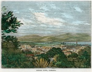 Hobart Town, Tasmanien, Australien, um 1880 von Unbekannt