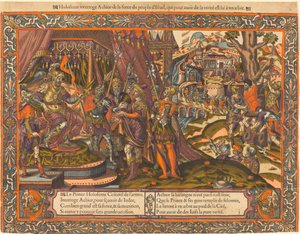 Holofernes verhört Achior