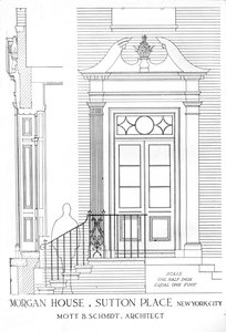 Haus von Miss Anne Morgan, Sutton Place, New York City, 1924
