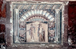 Haus des Neptun und Amphitrite Mosaik, Römisch, Herculaneum von Unbekannt