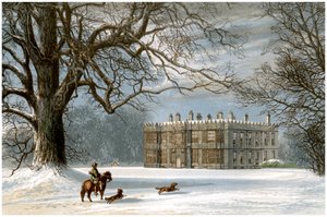 Howsham Hall, Yorkshire, Heim der Familie Cholmley, um 1880