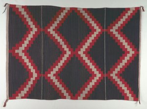 Hubbell Revival-Teppich mit Moki Moqui Streifen, um 1890-1910
