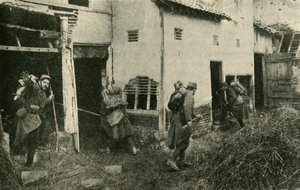 Jagd auf deutsche Scharfschützen an der Westfront, Erster Weltkrieg, um 1915, um 1920