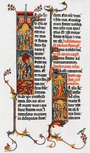 Illuminierte Buchstaben, spätes 13. Jahrhundert von Unbekannt
