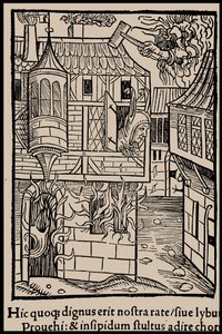 Illustration zum Buch Narrenschiff von Sebastian Brant, 1497 von Unbekannt