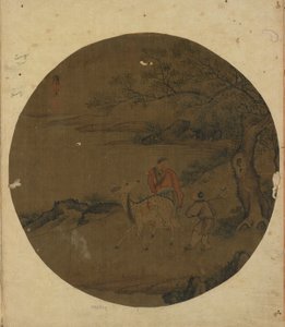 Unsterblicher, Hirsch und Junge, Ming-Dynastie, 16.-17. Jahrhundert