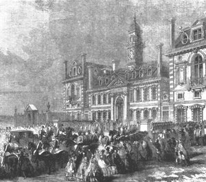 Einweihung des Wellington College, Sandhurst: Ankunft von Königin Victoria von Unbekannt