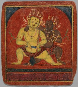 Initiationskarte Tsakalis: Mahakala, frühes 15. Jahrhundert