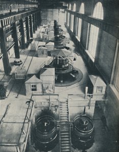 Instrumente der Macht für die reißenden Wasser des Niagara-Flusses, um 1935 von Unbekannt