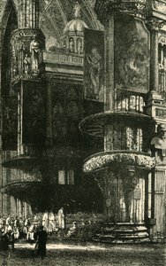 Innenraum des Mailänder Doms, 1890 von Unbekannt