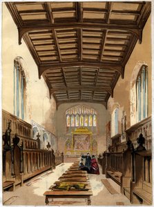 Innenraum der St. Johns College Chapel, Cambridge, Cambridgeshire von Unbekannt