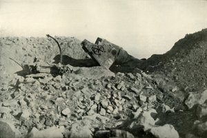 Innenansicht der Seddul Bahr Festungen, 1919 von Unbekannt