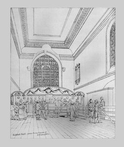 Innenansicht der Guildhall-Kapelle, 1815, 1886