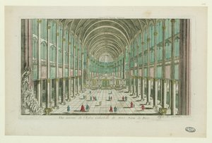 Innenansicht der Kathedrale Notre-Dame de Paris, ca. 1770