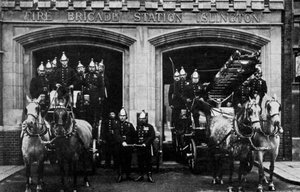 Feuerwehr von Islington, London, 1901, 1951 von Unbekannt